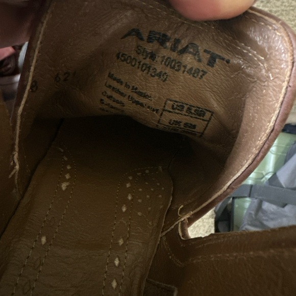 Ariat Tan Western Ankle Booties - Picture 5 of 5